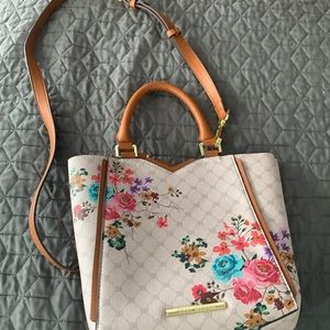 Steve Madden Floral Print Purse with Removal Strap